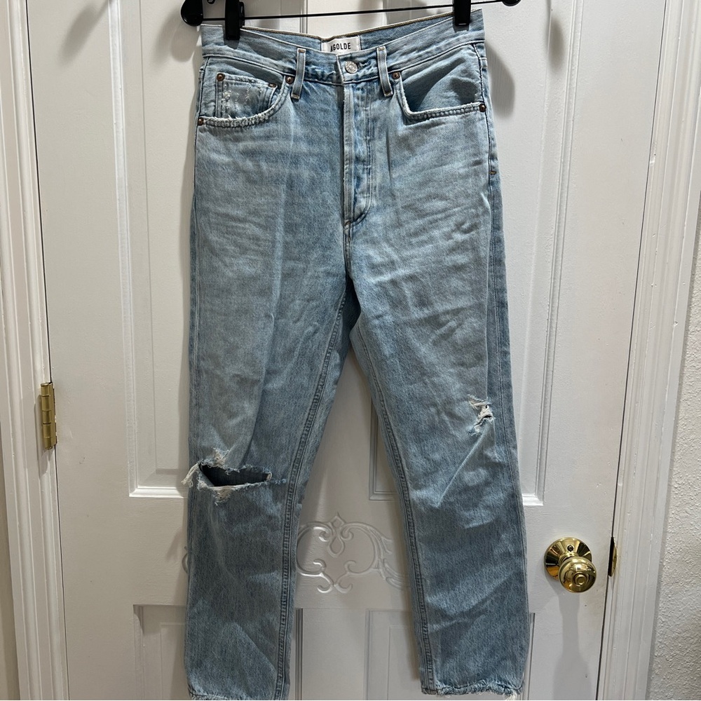 AGOLDE Riley High Rise Straight Crop Jean - Picture 4 of 8